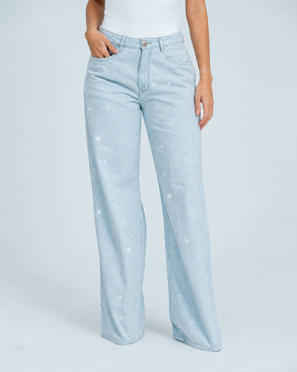 JEAN WIDE LEG TALLE ALTO BRILA