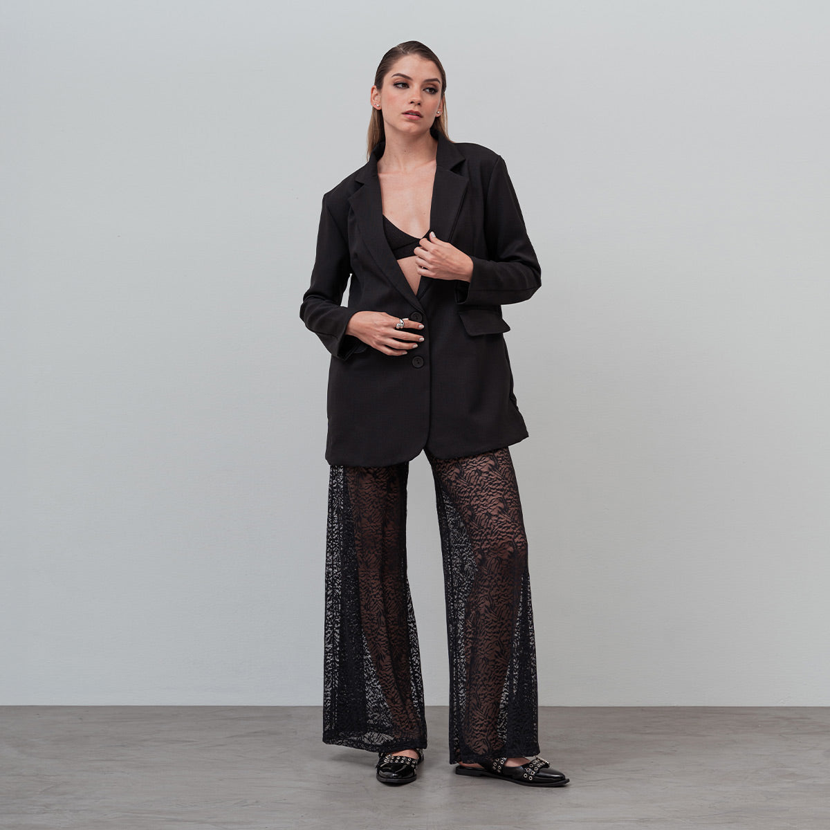 PANTALON BOTA CAMPANA TALLE ALTO BLACKRO