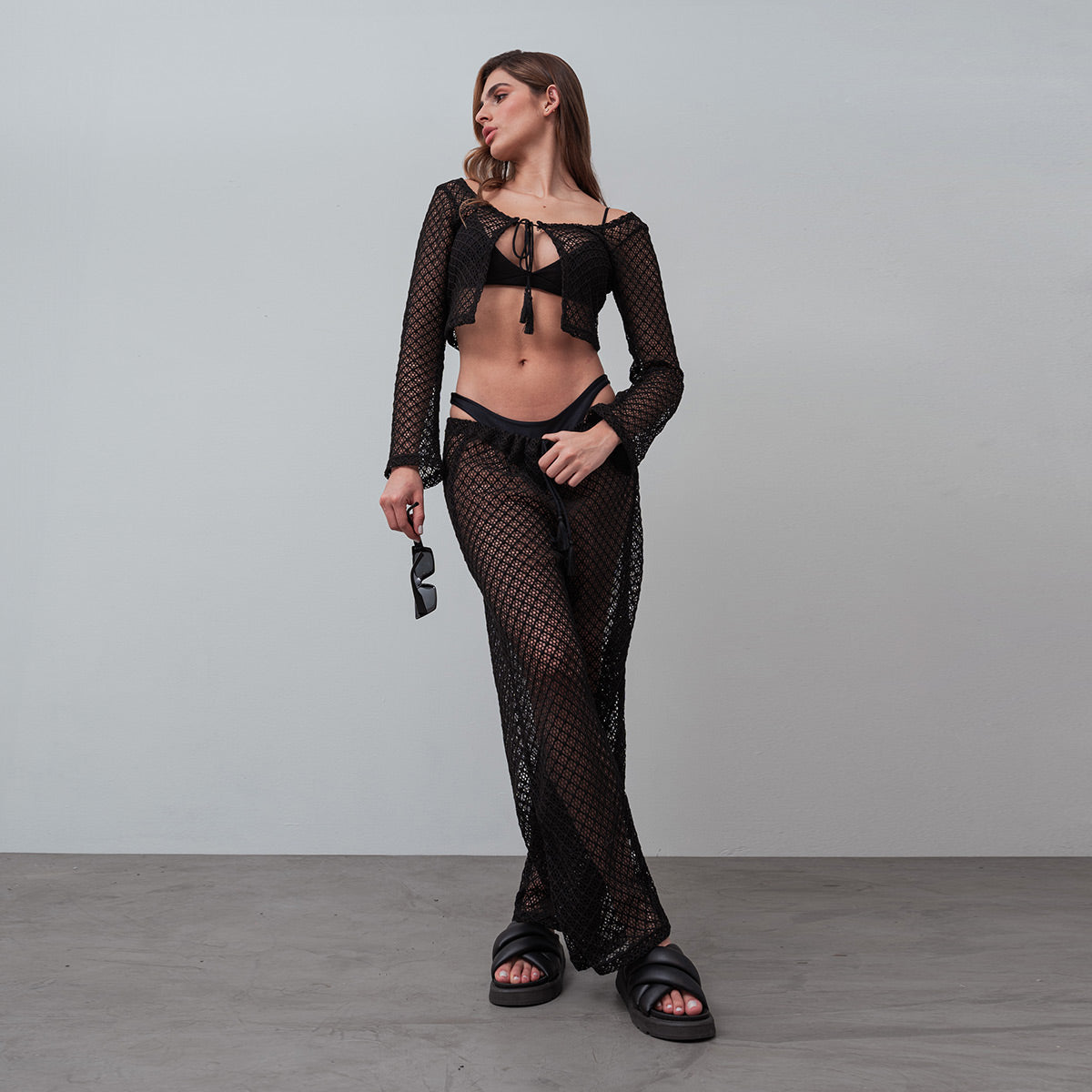 PANTALON BOTA AMPLIA TALLE MEDIO CROCHE