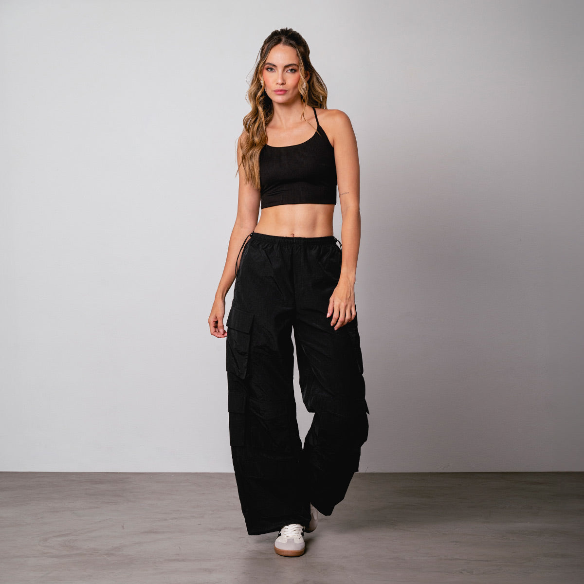 PANTALON PARACHUTE TALLE MEDIO WORLDY