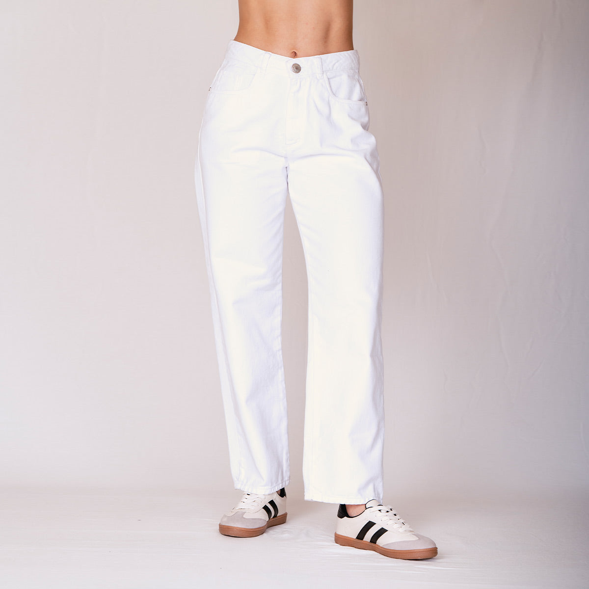 PANTALON MOMFIT TALLE ALTO ARENITA