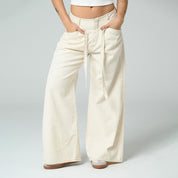 PANTALON WIDE LEG TALLE ALTO TIERO