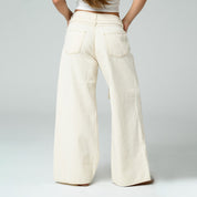 PANTALON WIDE LEG TALLE ALTO TIERO