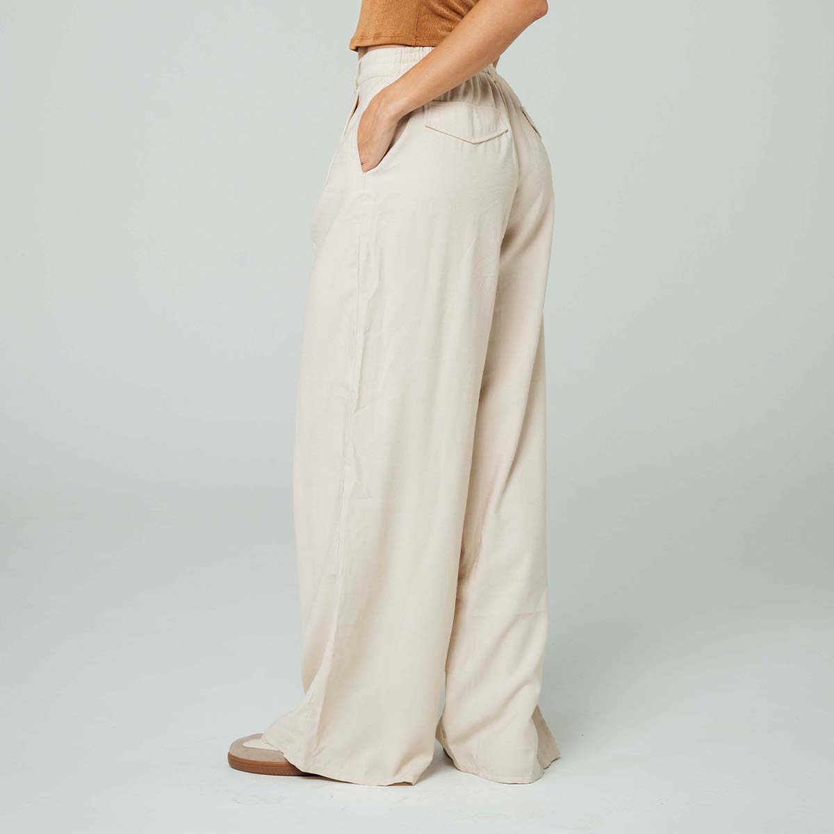 PANTALON BOTA AMPLIA TALLE ALTO PUGLIA