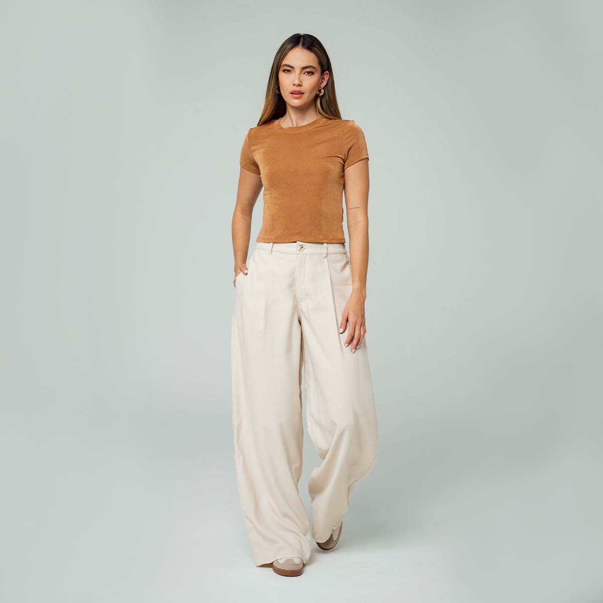 PANTALON BOTA AMPLIA TALLE ALTO PUGLIA