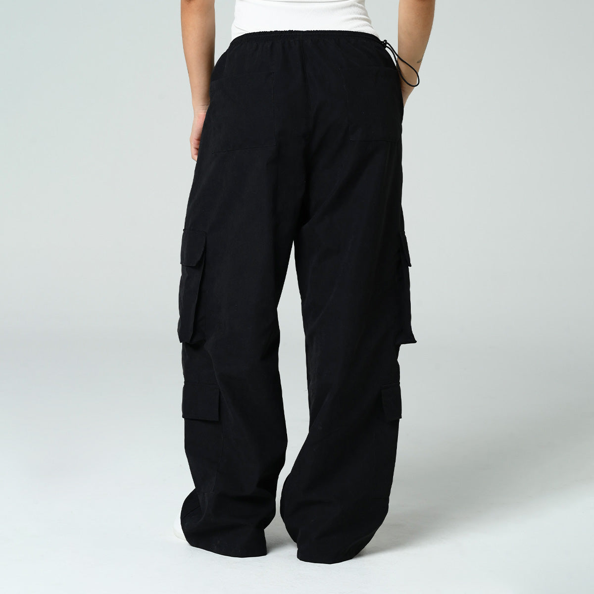PANTALON PARACHUTE TALLE MEDIO MARE