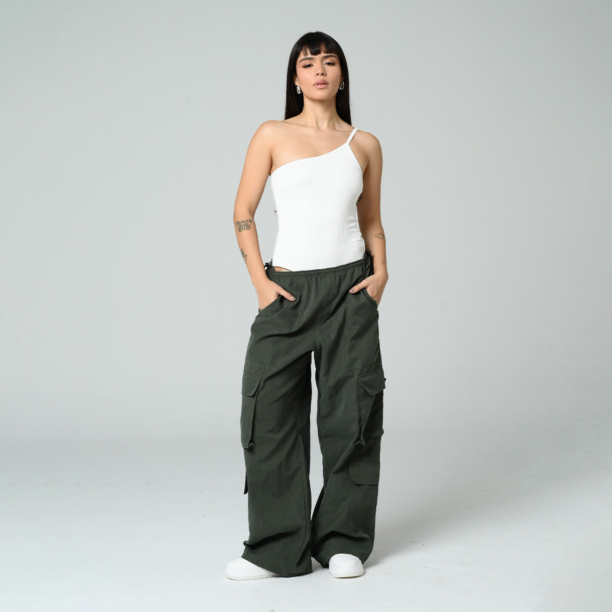 PANTALON PARACHUTE TALLE MEDIO GINIS
