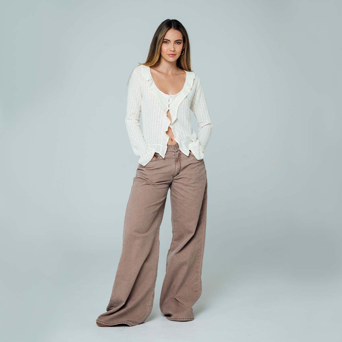 PANTALON WIDE LEG TALLE ALTO KHALA