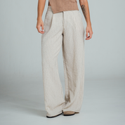 PANTALON BOTA AMPLIA TALLE ALTO OREO