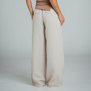 PANTALON BOTA AMPLIA TALLE ALTO OREO