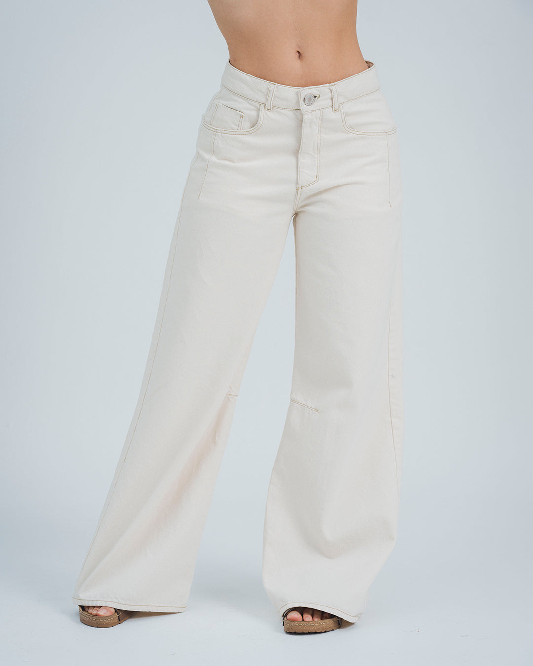 PANTALON WIDE LEG TALLE ALTO SONDRIO