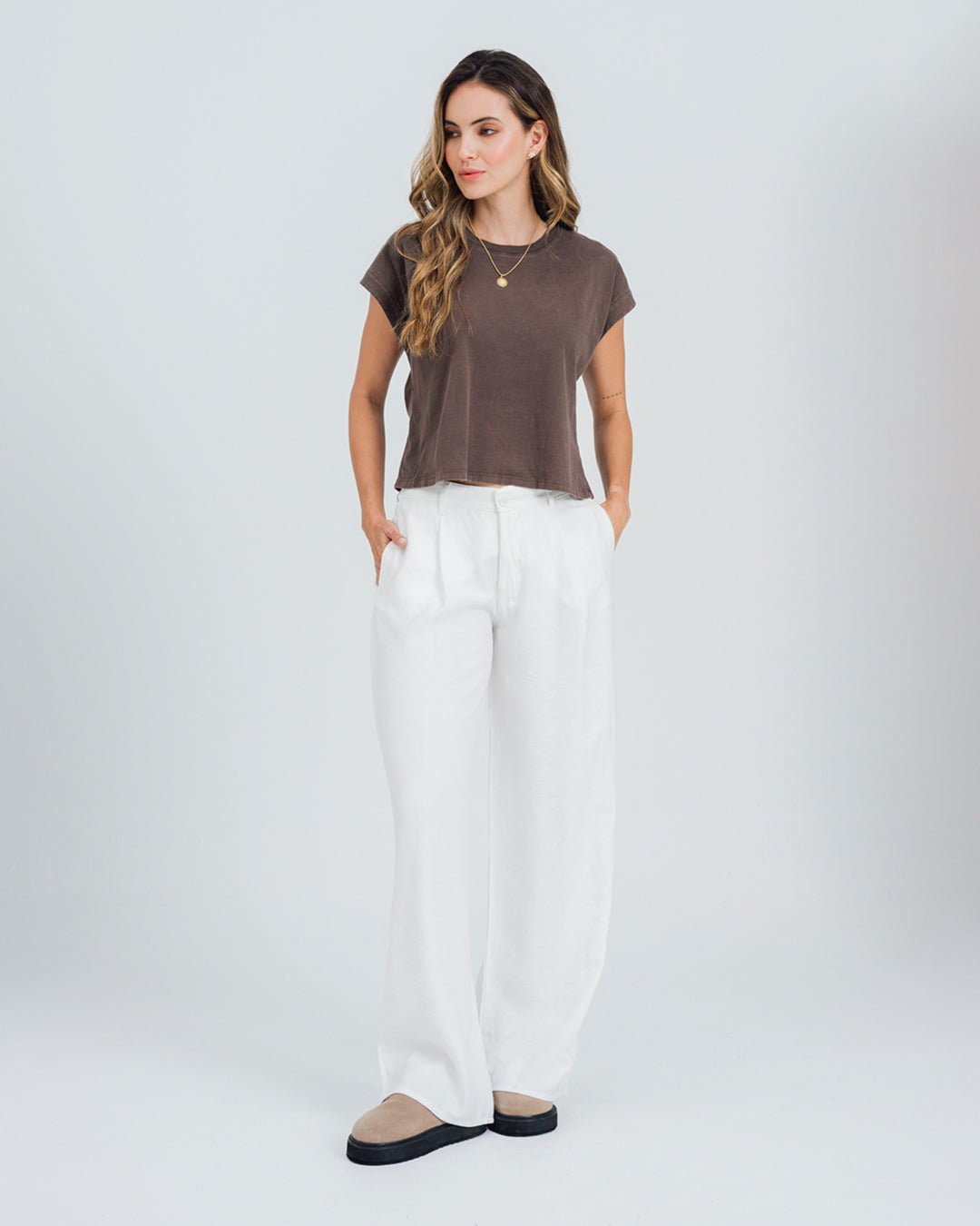 PANTALON BOTA AMPLIA TALLE ALTO BRURI