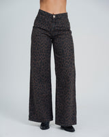 PANTALON WIDE LEG TALLE ALTO LEOPI