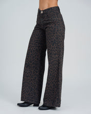 PANTALON WIDE LEG TALLE ALTO LEOPI