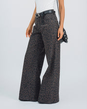 PANTALON WIDE LEG TALLE ALTO LEOPI