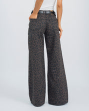 PANTALON WIDE LEG TALLE ALTO LEOPI
