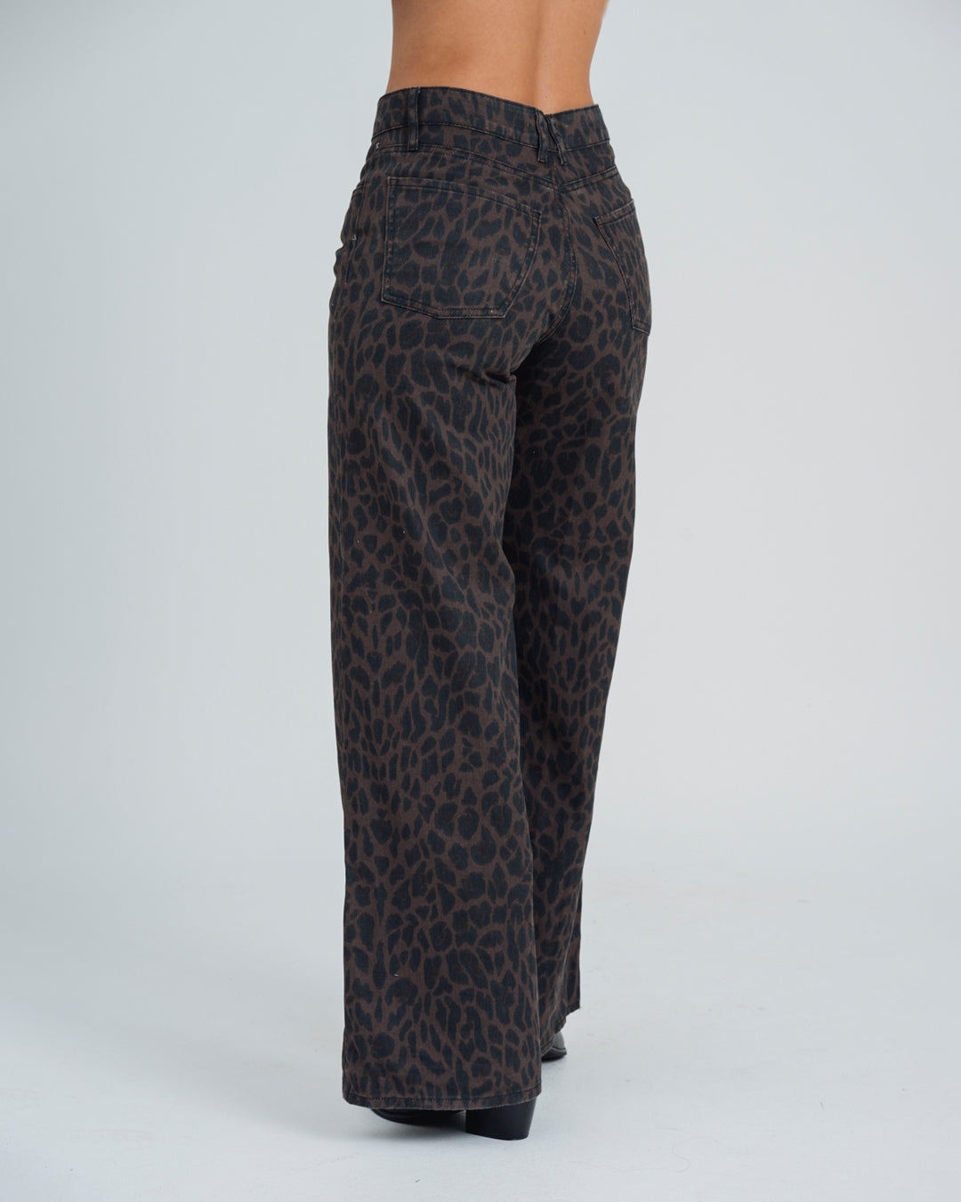 PANTALON WIDE LEG TALLE ALTO LEOPI