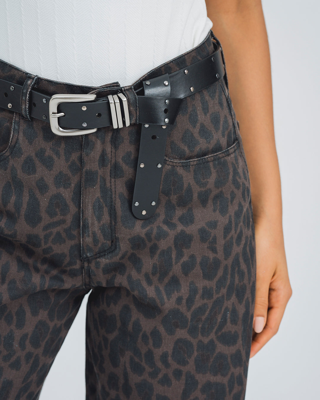 PANTALON WIDE LEG TALLE ALTO LEOPI