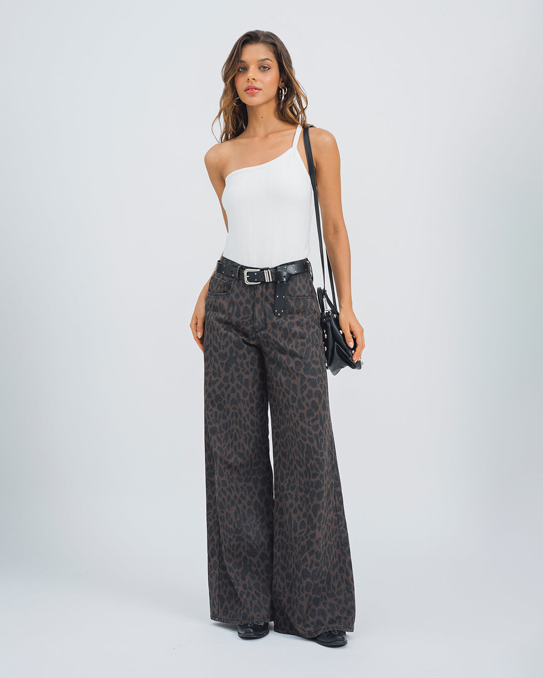 PANTALON WIDE LEG TALLE ALTO LEOPI