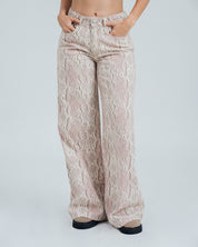 PANTALON WIDE LEG TALLE ALTO BOA
