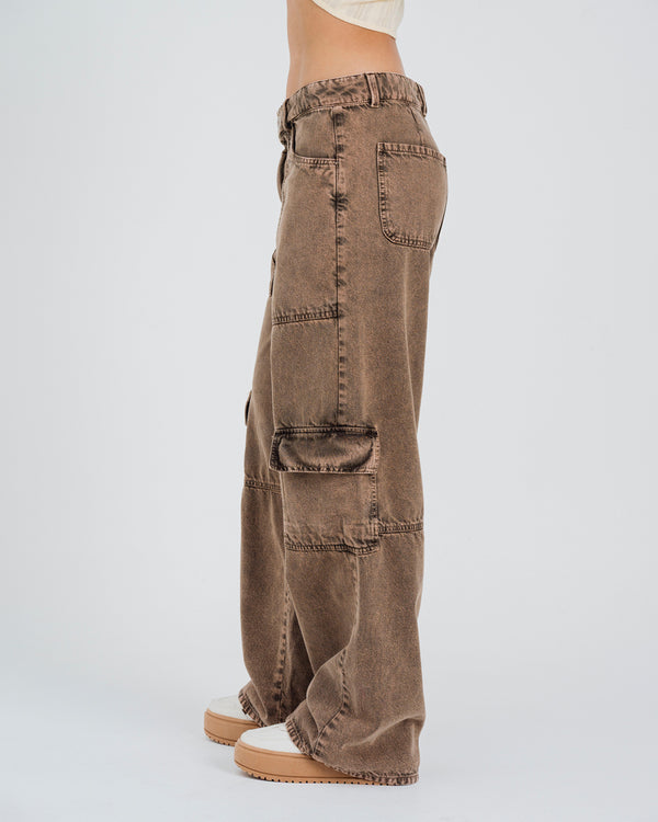 PANTALON DADFIT TALLE MEDIO MOCCA