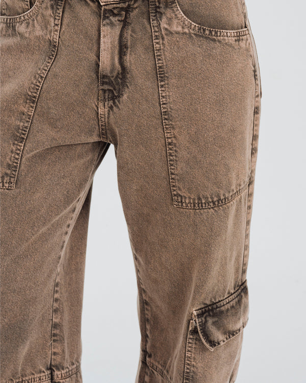 PANTALON DADFIT TALLE MEDIO MOCCA