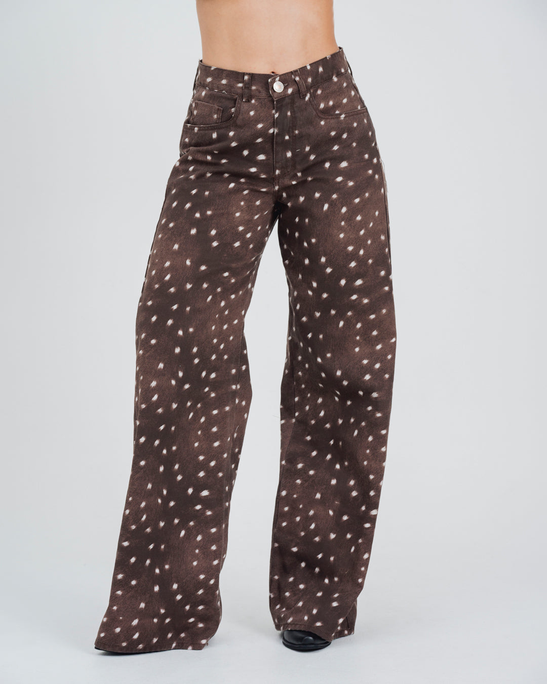 PANTALON WIDE LEG TALLE ALTO PRADERA