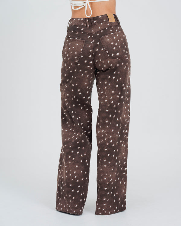PANTALON WIDE LEG TALLE ALTO PRADERA