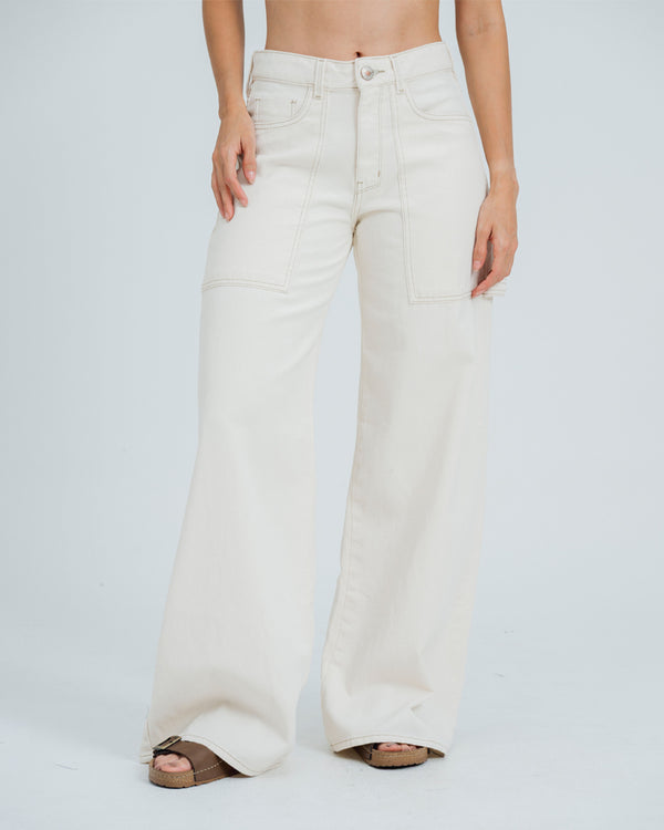 PANTALON WIDE LEG TALLE ALTO SIENA