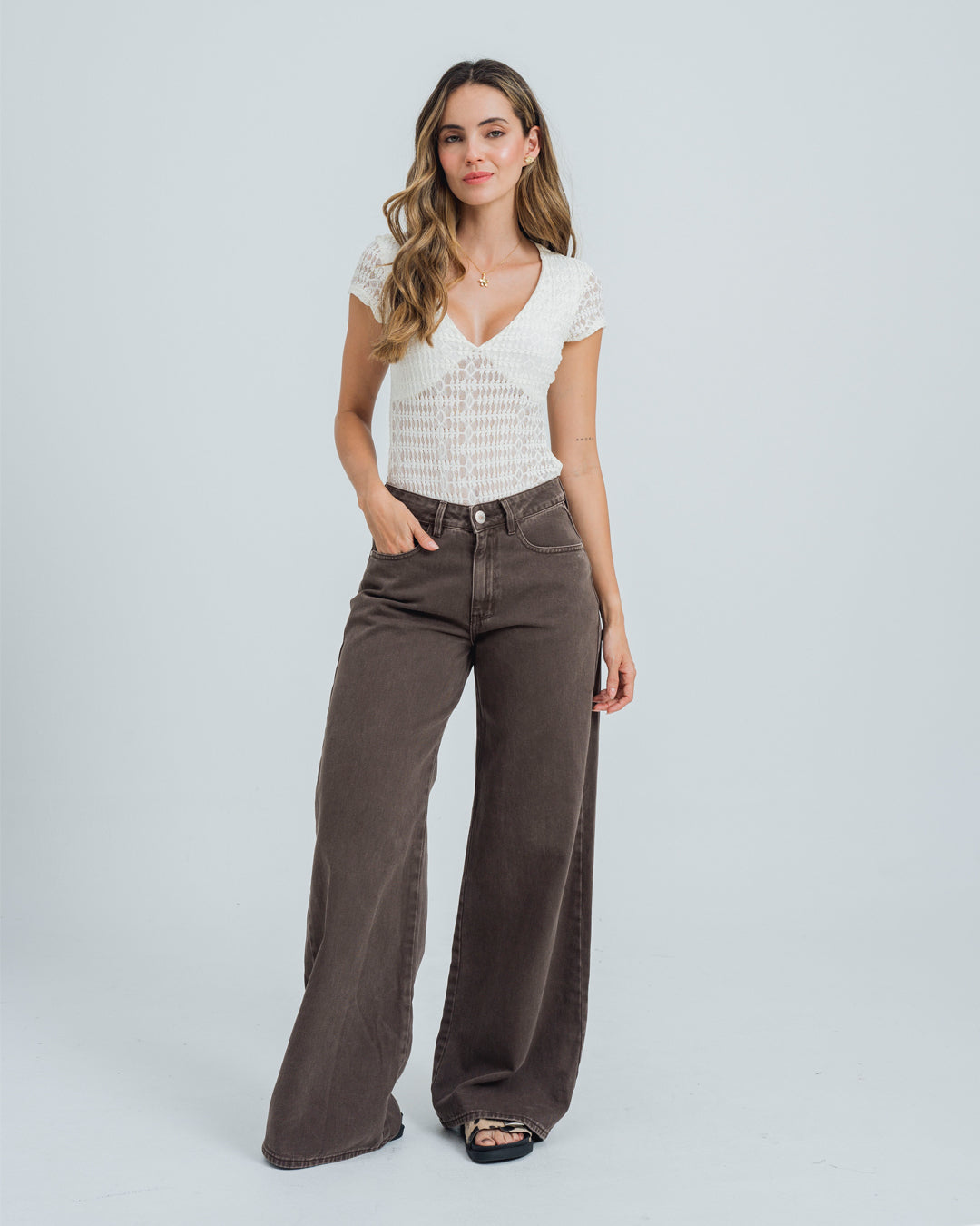 PANTALON WIDE LEG TALLE ALTO UVEH
