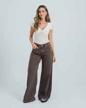 PANTALON WIDE LEG TALLE ALTO UVEH