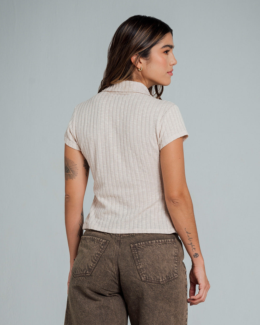 POLO AJUSTADA LARGO MEDIO MANGA CORTA CA