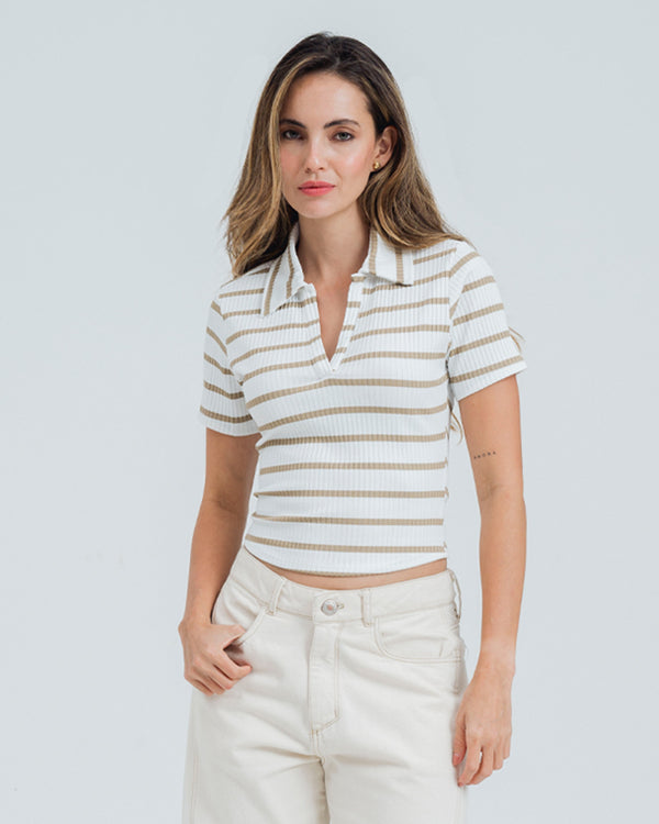 POLO AJUSTADA MANGA CORTA TIVA