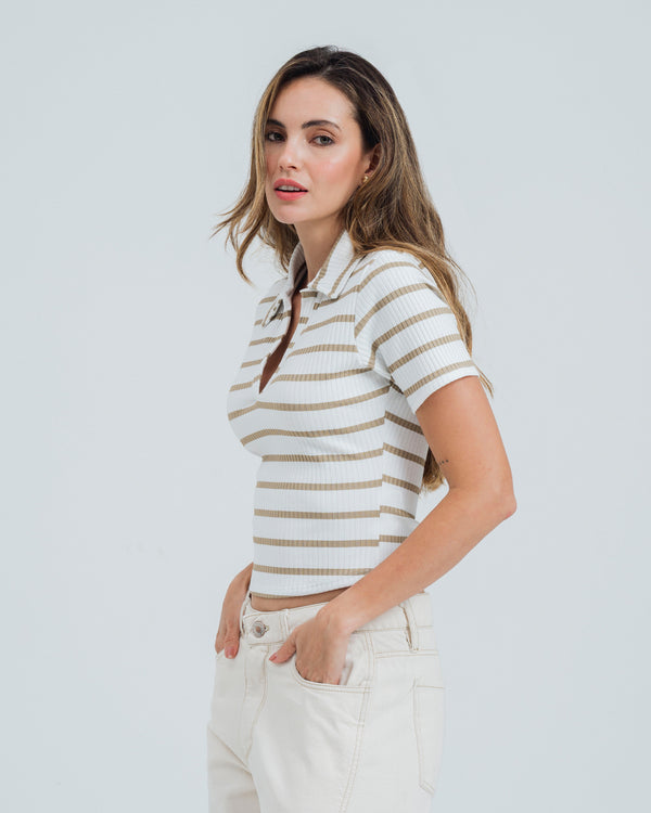 POLO AJUSTADA MANGA CORTA TIVA
