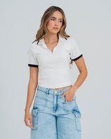 POLO AJUSTADA MANGA CORTA HILAL