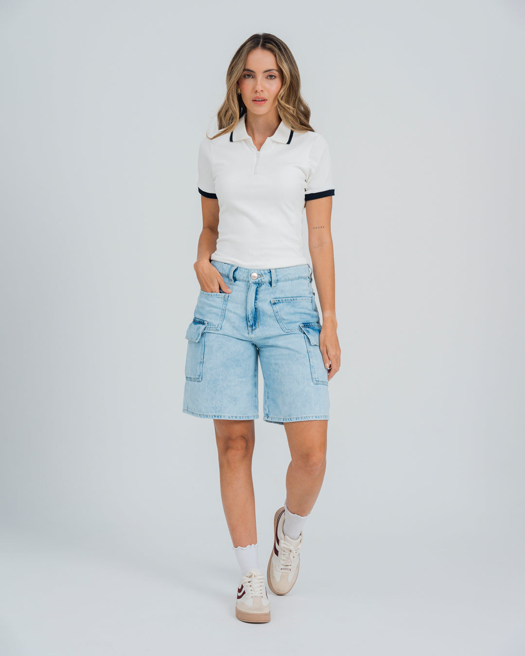 POLO AJUSTADA MANGA CORTA HILAL