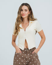 POLO AJUSTADA MANGA CORTA NILA