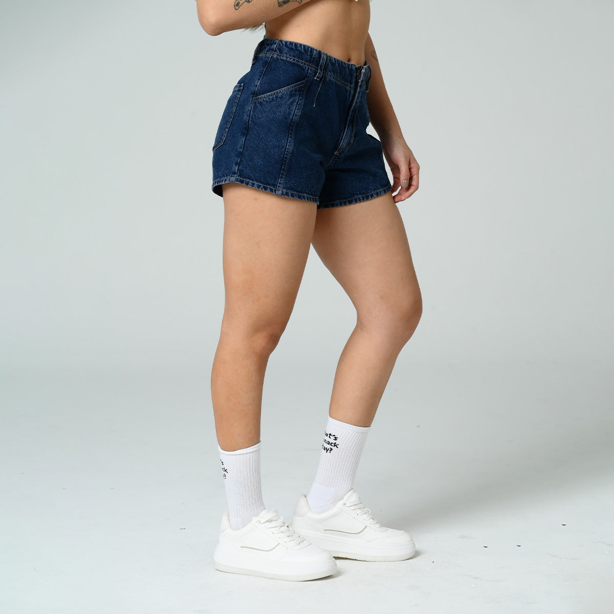 SHORT MOMFIT TALLE ALTO LIGRO