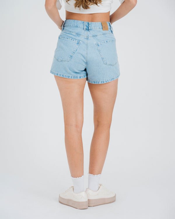 SHORT MOMFIT TALLE ALTO CRISTAL