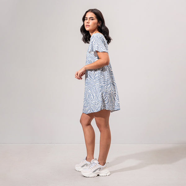 VESTIDO AMPLIO CORTO MANGA CORTA BEBE