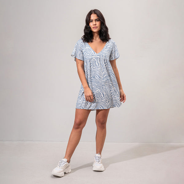 VESTIDO AMPLIO CORTO MANGA CORTA BEBE