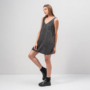 VESTIDO AMPLIO CORTO MANGA SISA ALGO