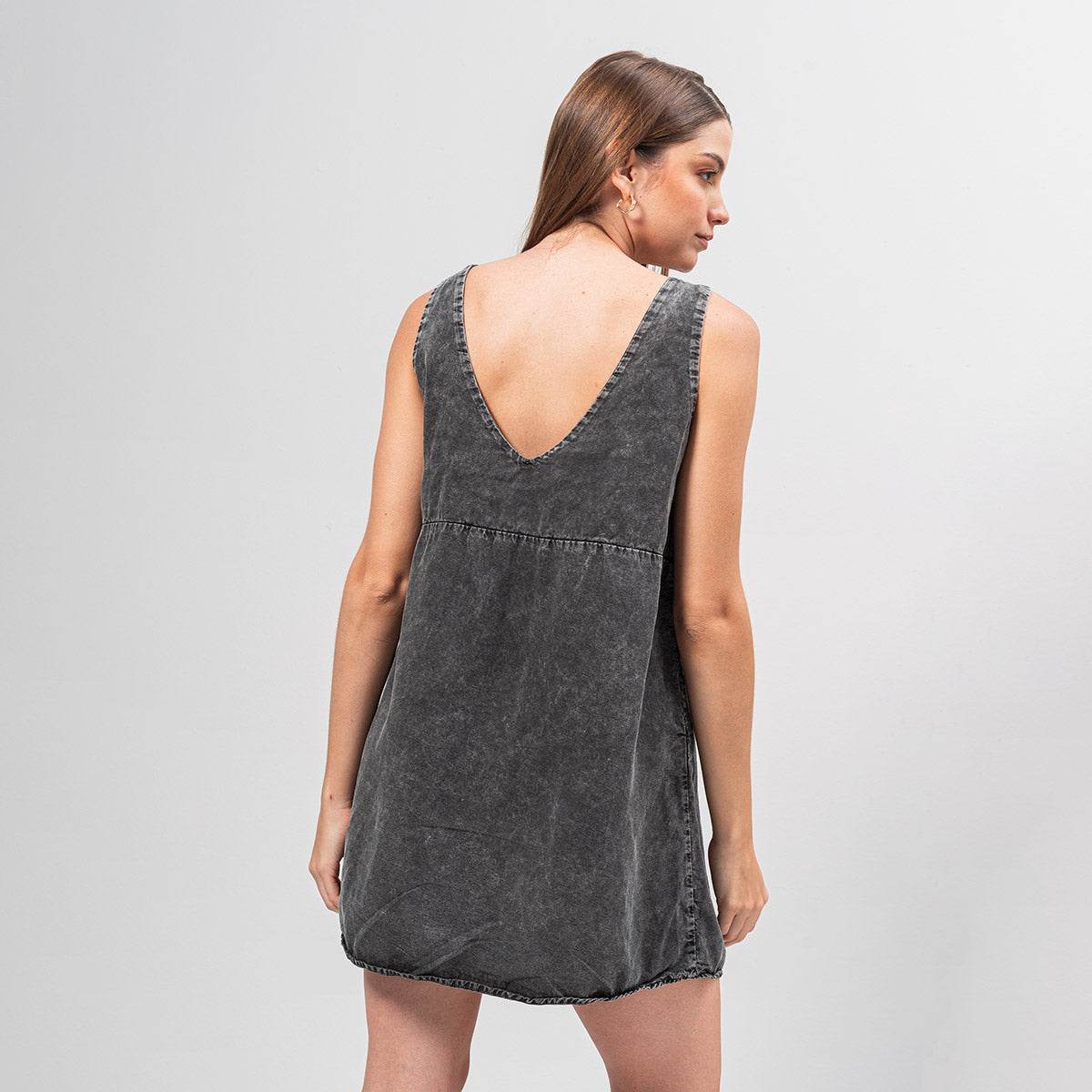 VESTIDO AMPLIO CORTO MANGA SISA ALGO