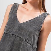 VESTIDO AMPLIO CORTO MANGA SISA ALGO