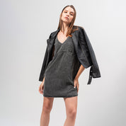 VESTIDO AMPLIO CORTO MANGA SISA ALGO