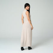 VESTIDO AJUSTADO LARGO MANGA SISA ARENAS