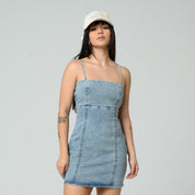 VESTIDO AJUSTADO CORTO TIRAS TIDO