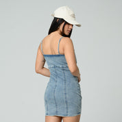 VESTIDO AJUSTADO CORTO TIRAS TIDO