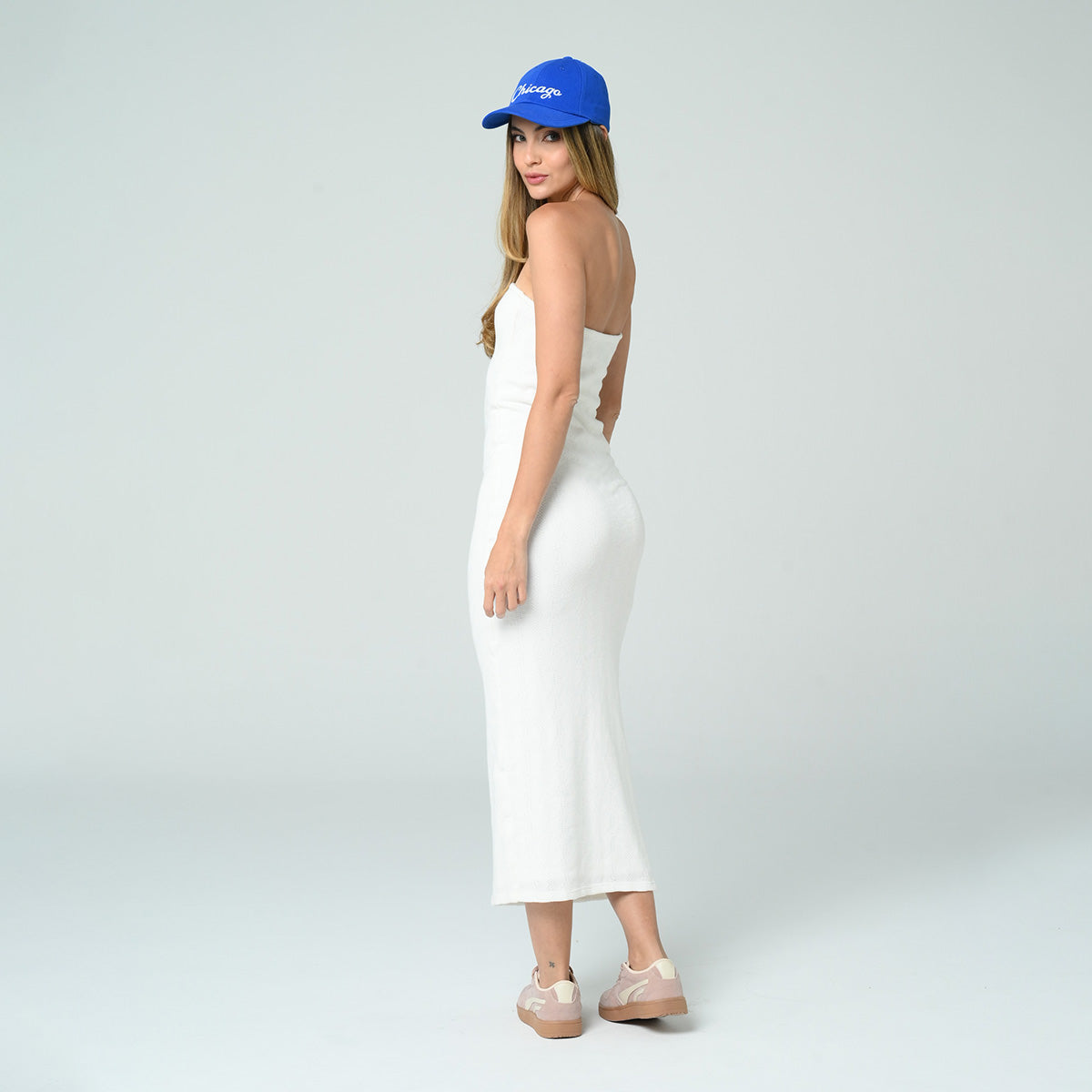 VESTIDO AJUSTADO LARGO STRAPLESS NELLI