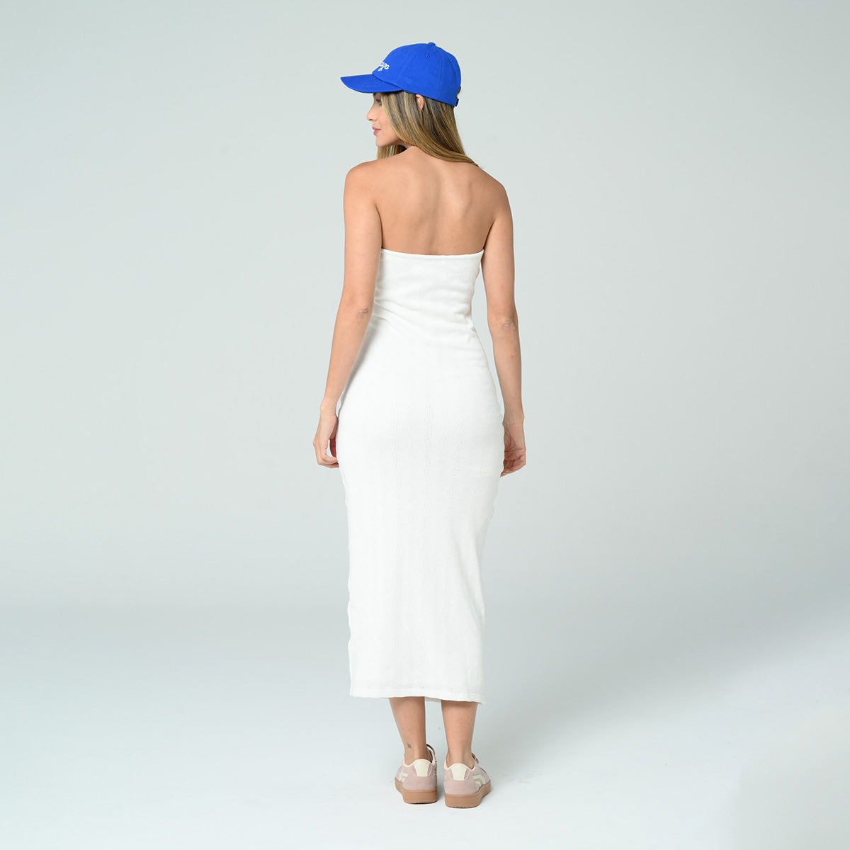 VESTIDO AJUSTADO LARGO STRAPLESS NELLI